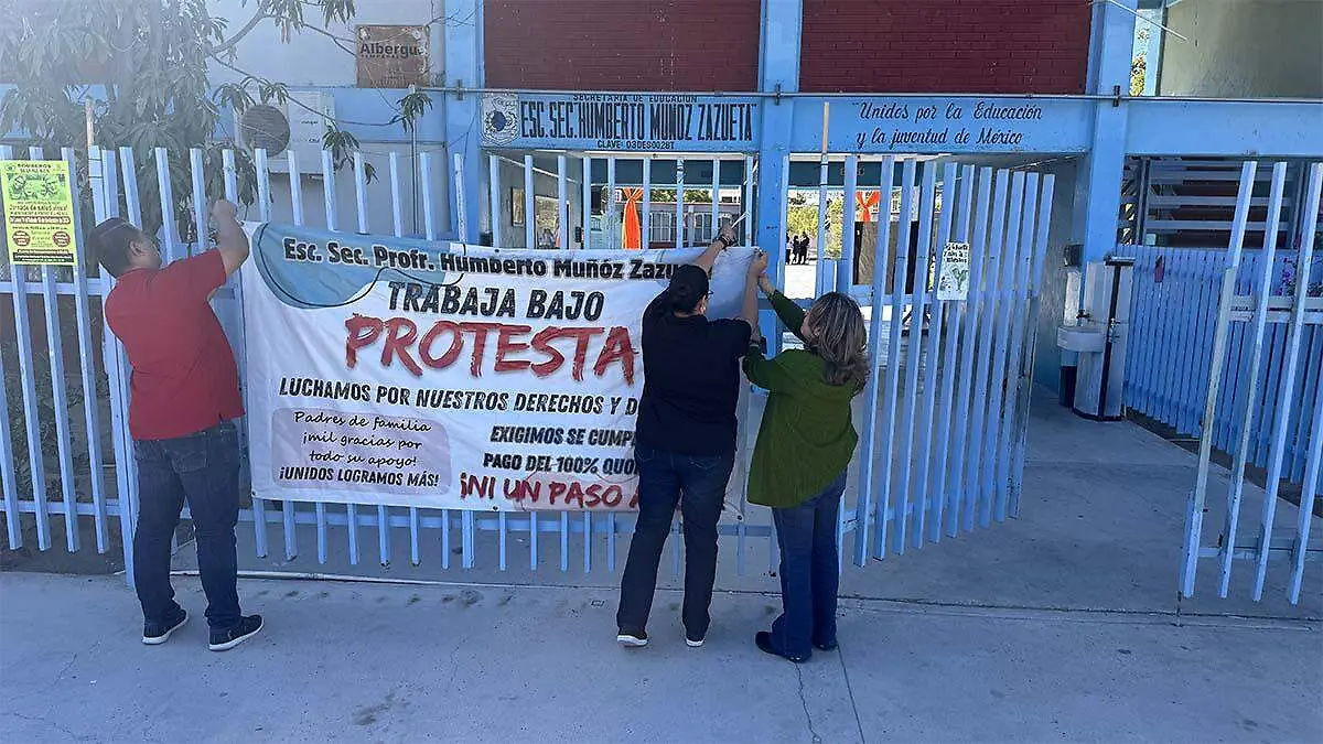 trabajo bajo protesta Sec Zazueta